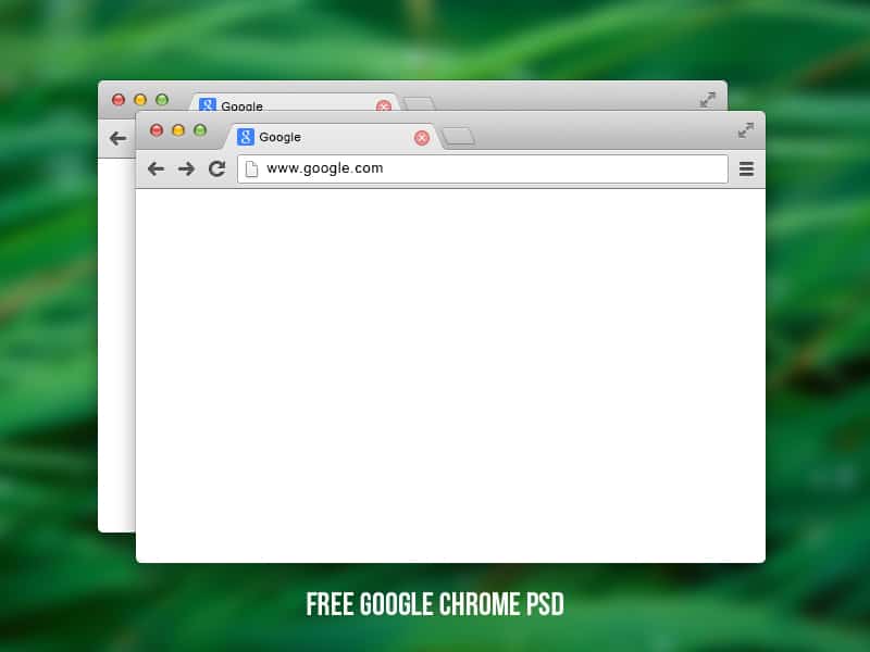 Free Google chrome PSD