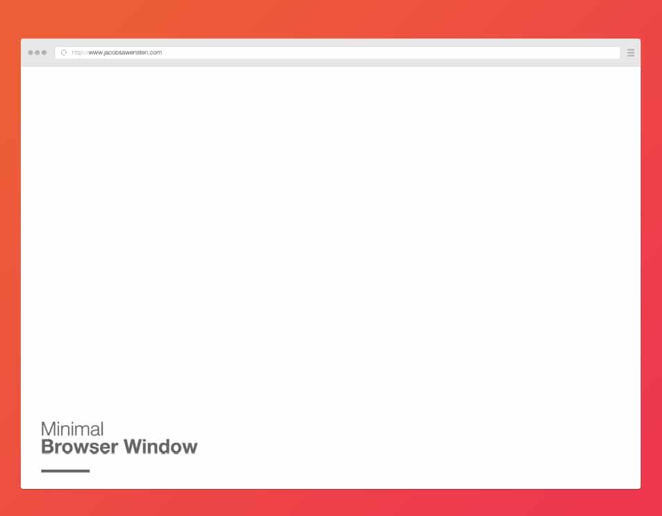 Free minimal browser window