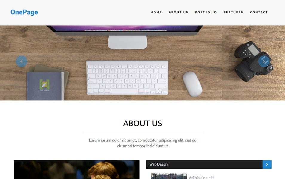 OnePage Multipurpose Bootstrap Template