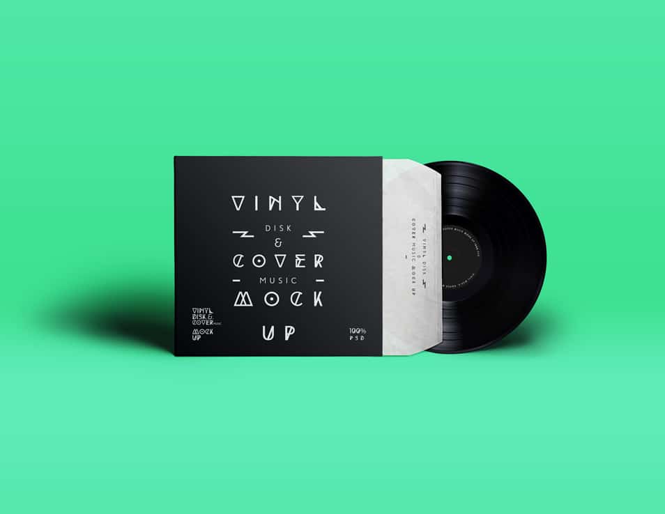Psd Vinyl Cover Record Mock Up