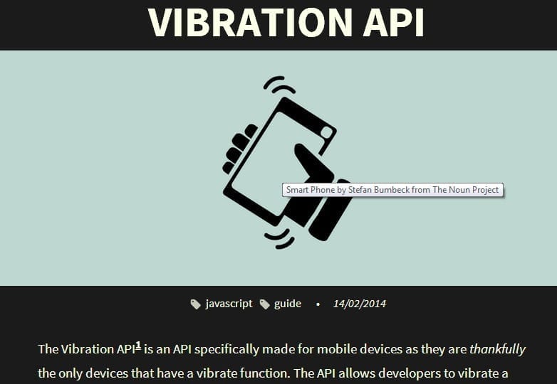 Vibration API
