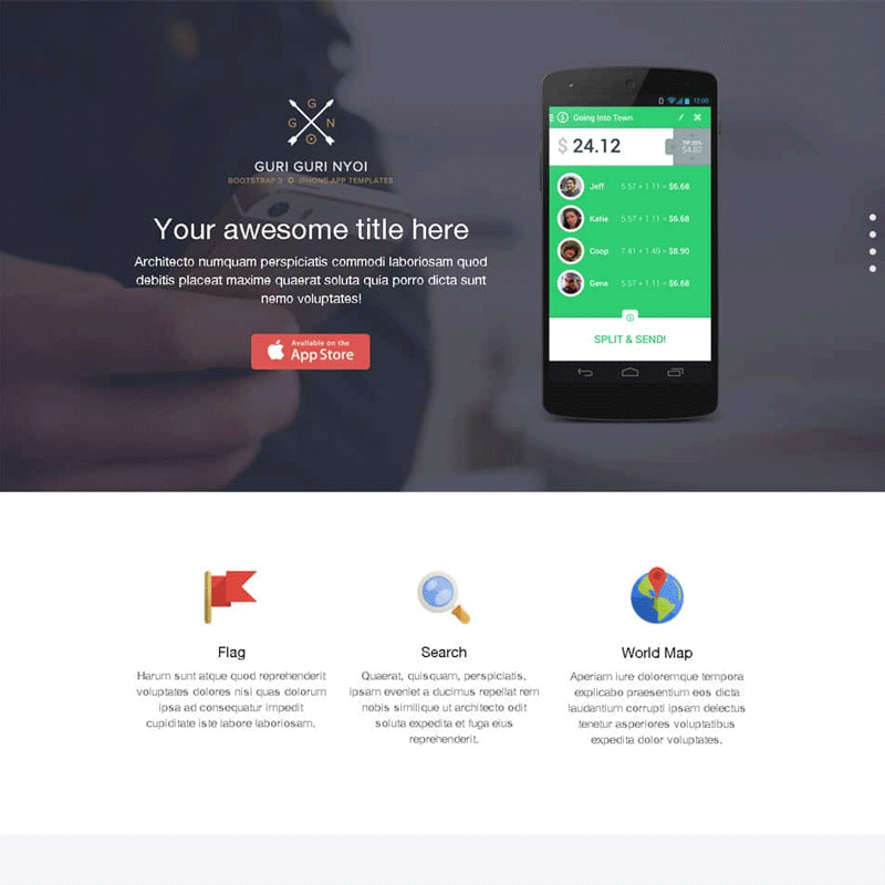 Bootstrap 3 Single Page Template