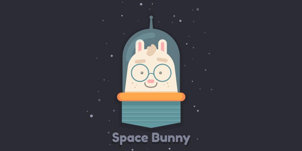 Cartoon-Space-Bunny