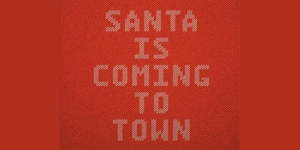 Christmas Knitted Text Effect