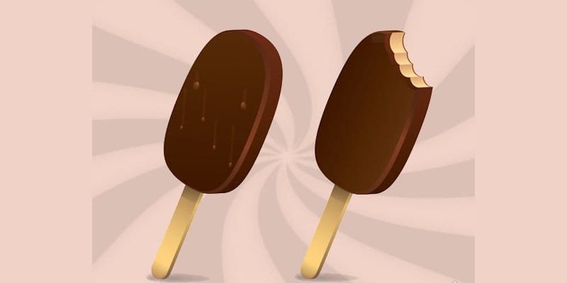 Create a tasty chocolate ice cream in Adobe Illustrator