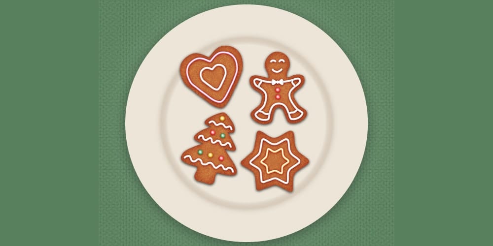 Draw Gingerbread Cookie Icons in Adobe Illustrator
