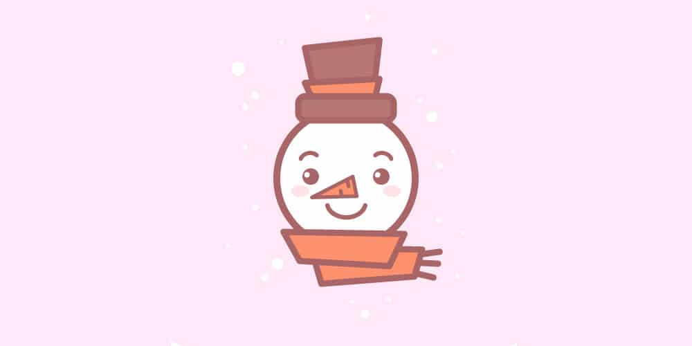 Draw a Cute Snowman Icon in Adobe Illustrator