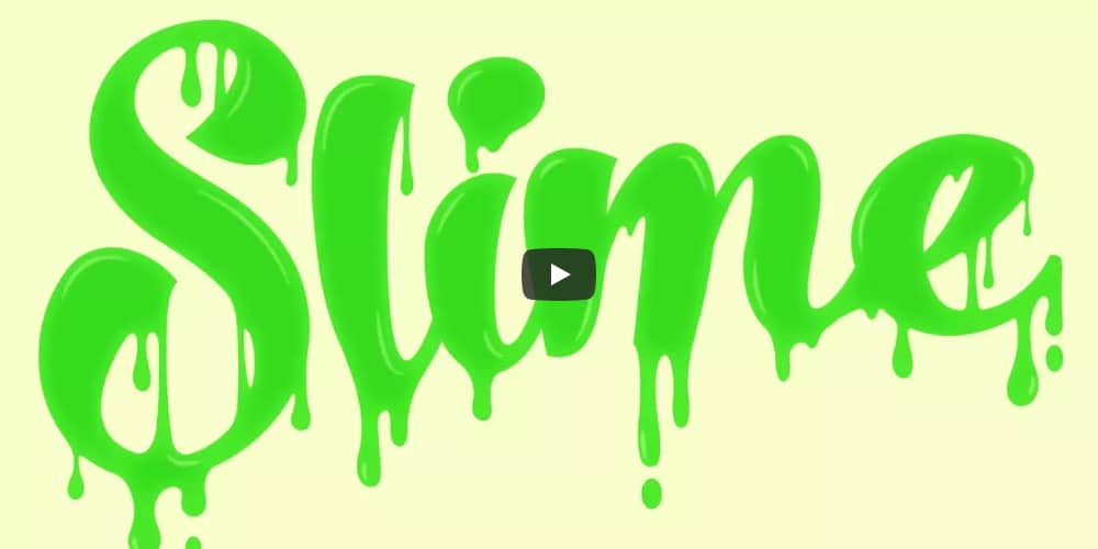Dripping Slime Type Effect in Illustrator
