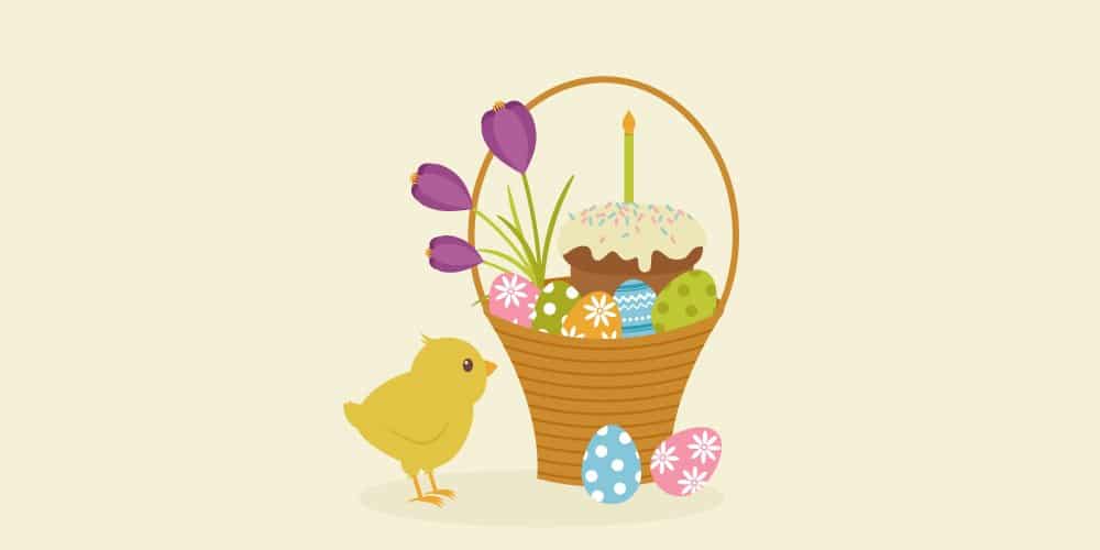 Easter Basket Illustration