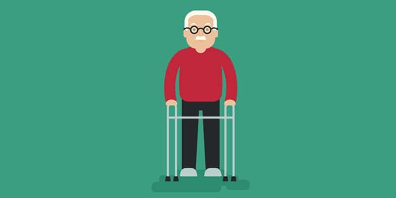 Elderly Man Illustration 