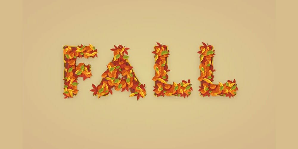 Fall Text Effect