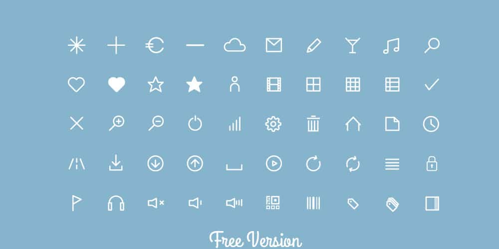 Flat Line Icons
