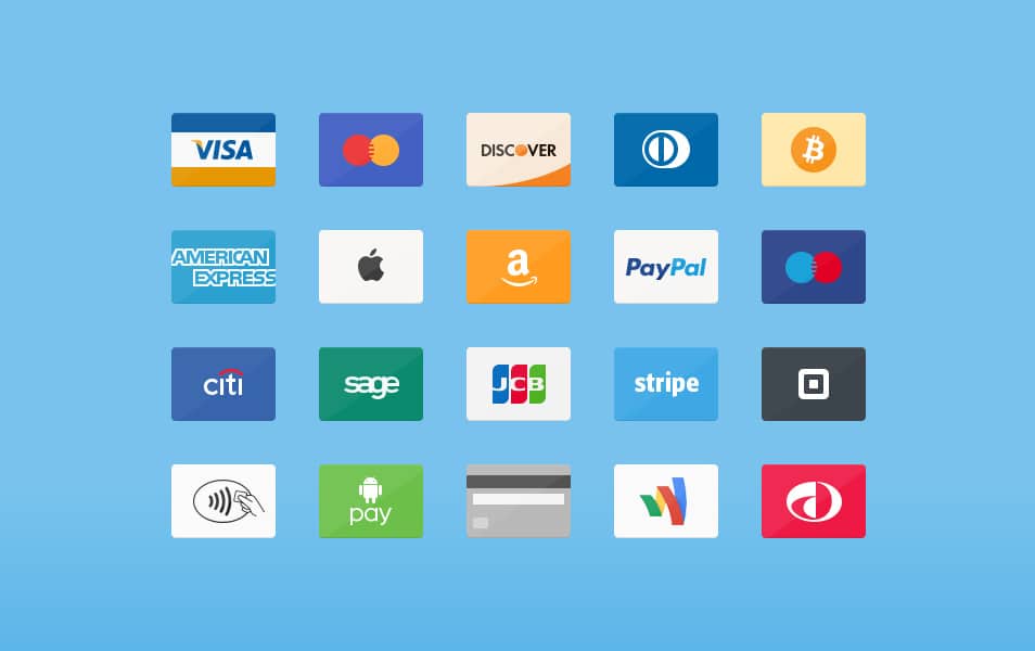  Free Credit Card Icons PSD