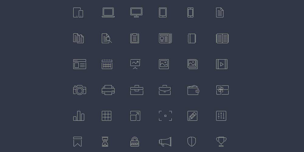 Free Line Style Icons