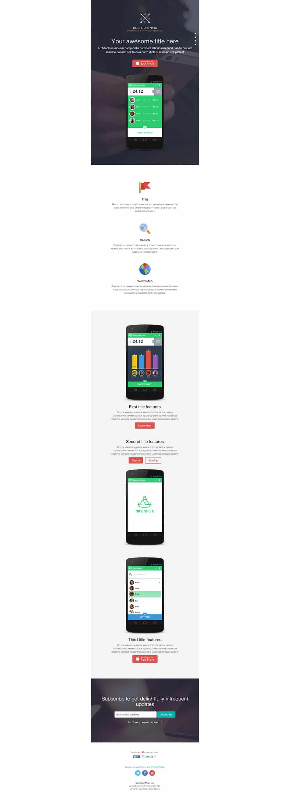 Bootstrap 3 Single Page Template › Free Html Template » CSS Author