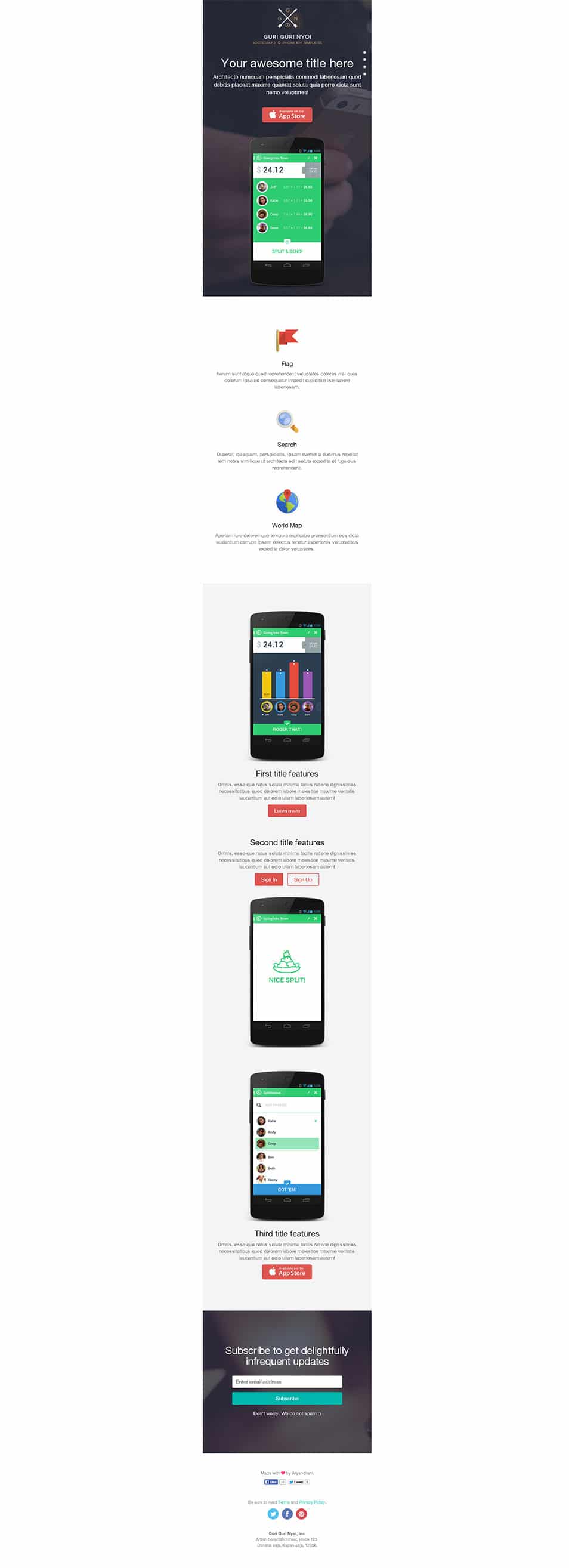 Bootstrap 3 Single Page Template › Free Html Template » CSS Author