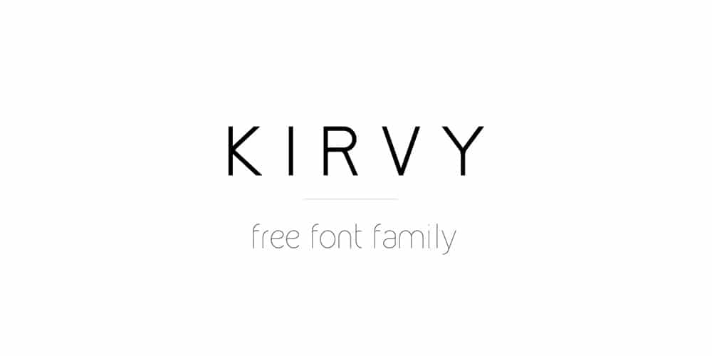 Kirvy Free Font Family