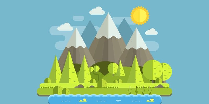 How to Create a Mountain Landscape in Flat Style in Adobe Illustrator
