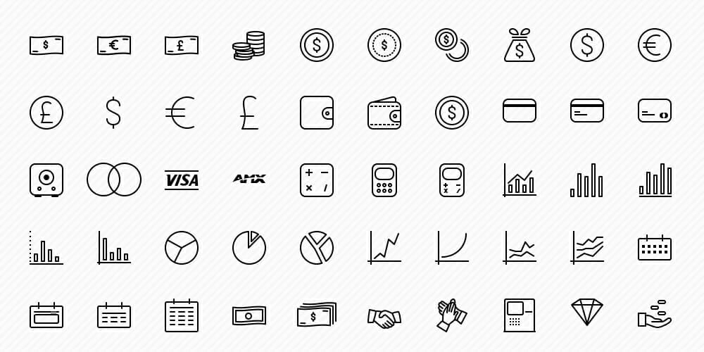 Free Payment Method & Credit Card Icon Set 43 Multipurpose Business Icons