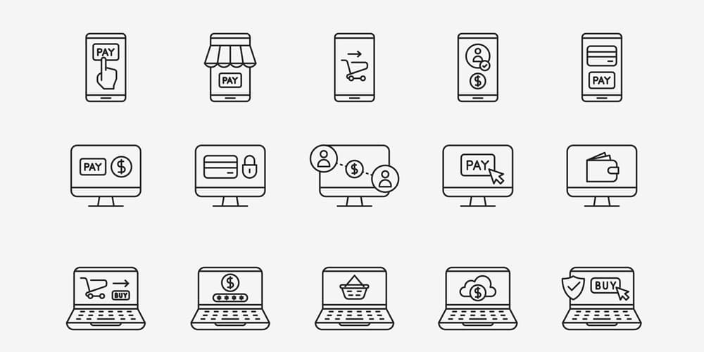 Free Payment Method & Credit Card Icon Set 5 Online Payment Vector Icons