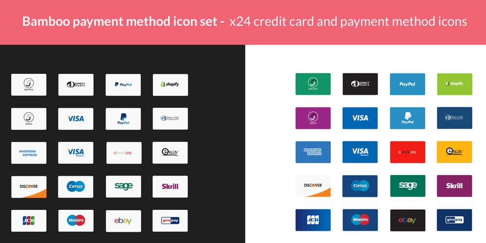 Free Payment Method & Credit Card Icon Set 32 Payment Method Icons