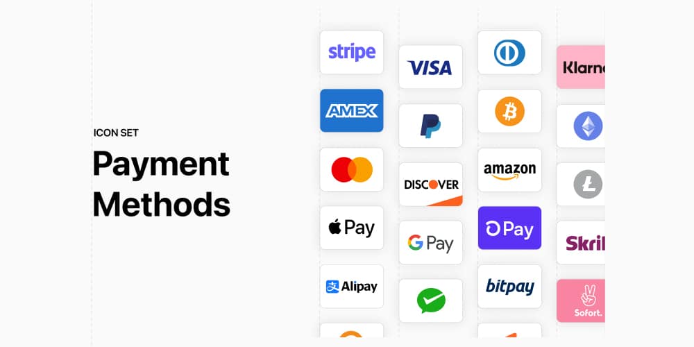Free Payment Method & Credit Card Icon Set 3 Payment Methods Icon Set