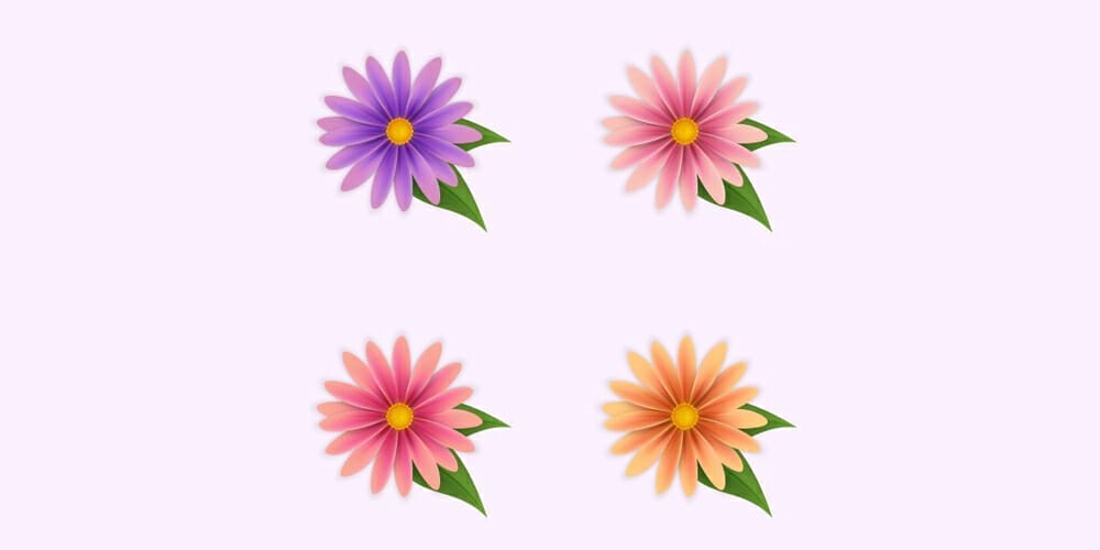 Simple Flowers With Gradient Mesh in Adobe Illustrator