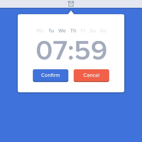 Alarm Clock Widget PSD