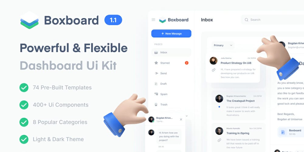 Boxboard Dashboard UI Kit