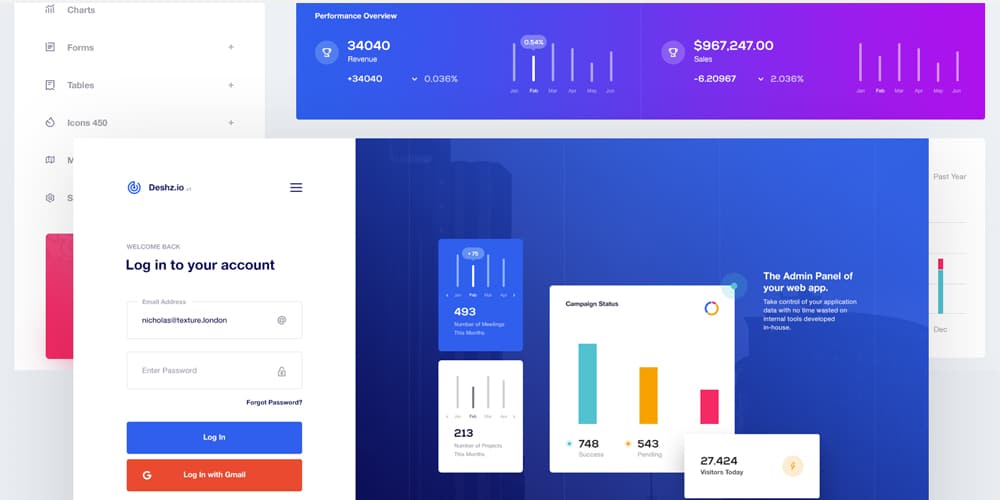 Free Dashboard UI Design PSD 8 Free Dashboard Design PSD