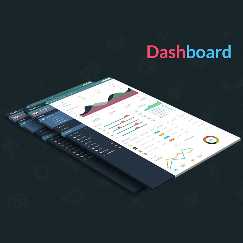 Free Dashboard UI Design PSD- Css Author
