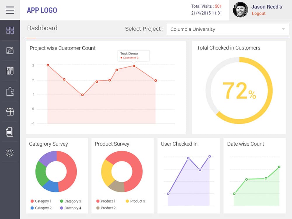 Free Dashboard UI Design PSD 68 Free iPad Dashboard UI PSD