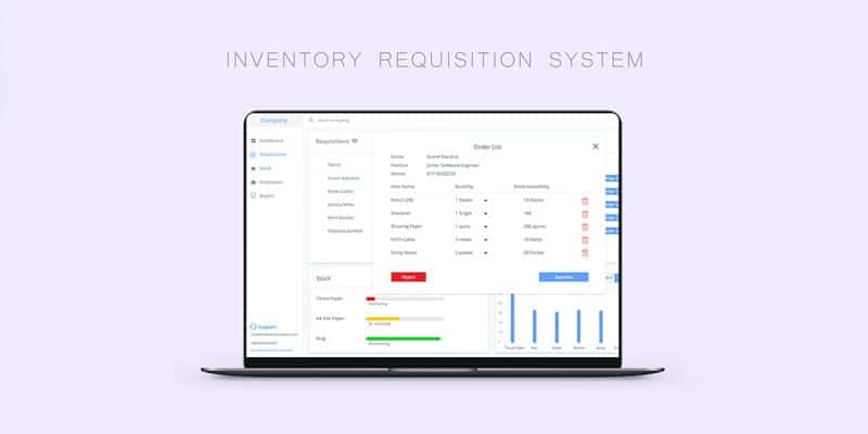 Inventory System Dashboard Template