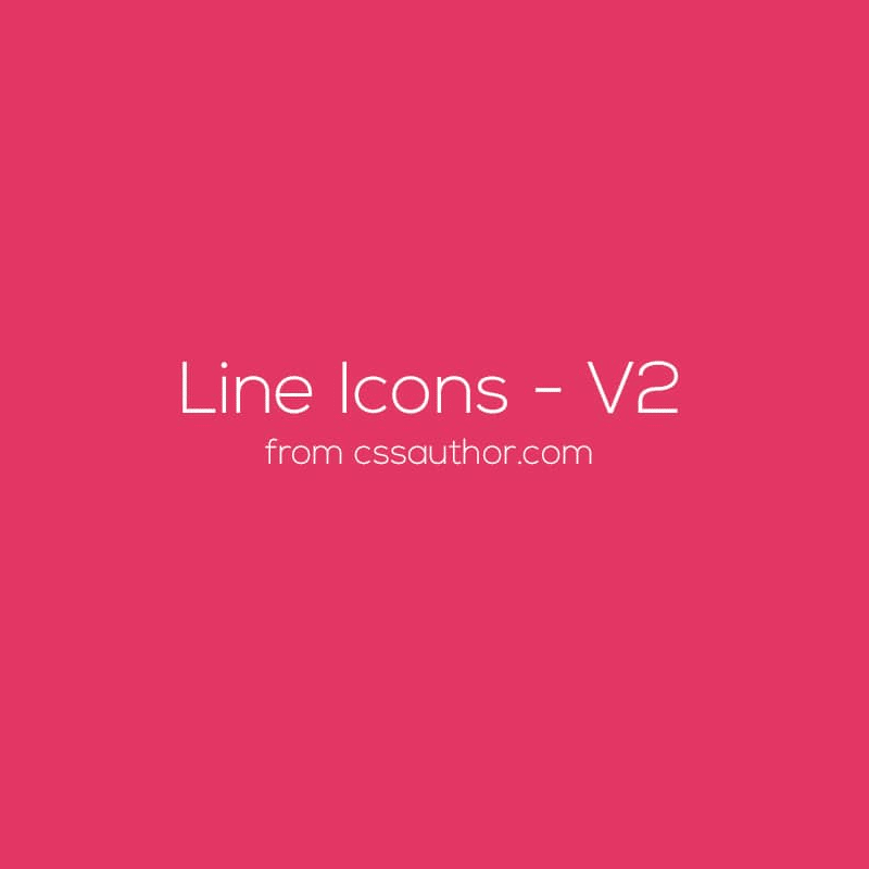 Line Icons – V2