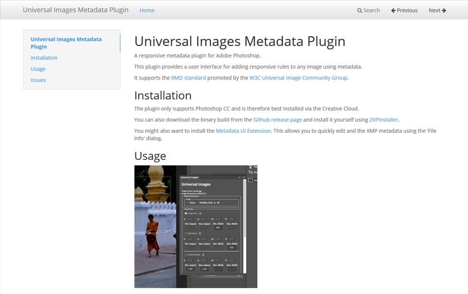 Universal Images Metadata Plugin