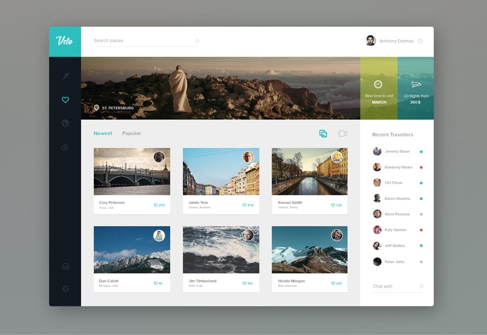 Free Dashboard UI Design PSD 93 Velo Dashboard Free PSD