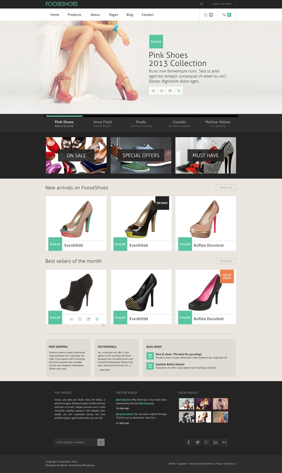 eCommerce PSD template