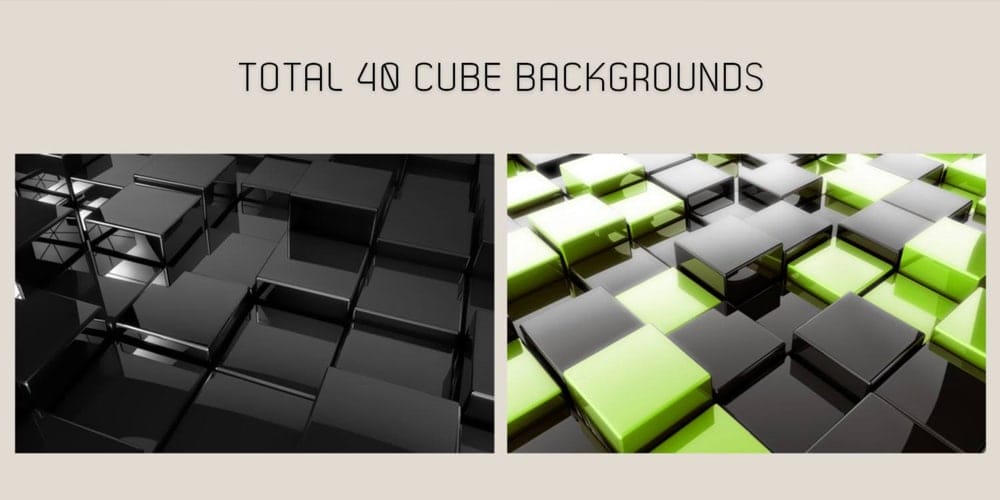 3D Glossy Cube Backgrounds