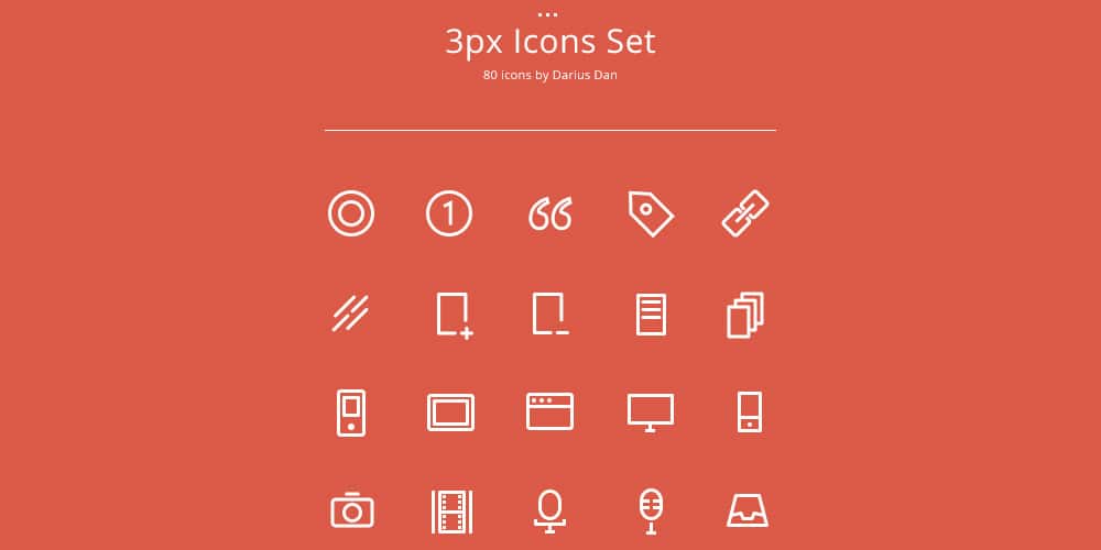 3px Icons Set