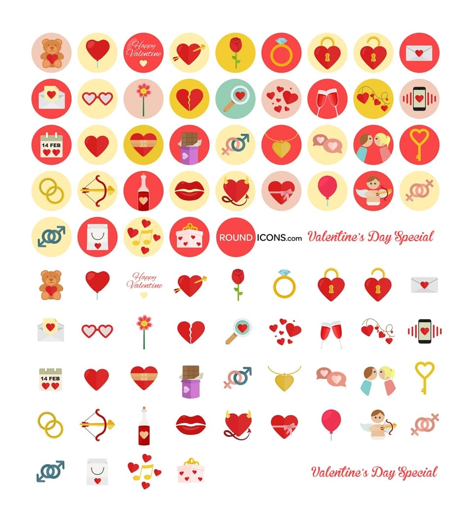 40 Valentine’s icons