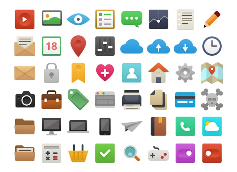 48 Free Vector Flat Icons