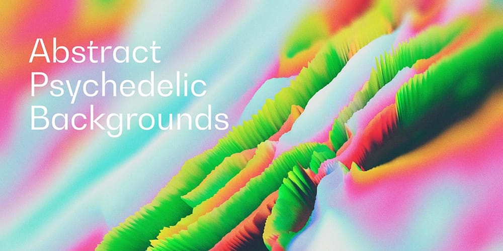 Abstract 3D Psychedelic Backgrounds