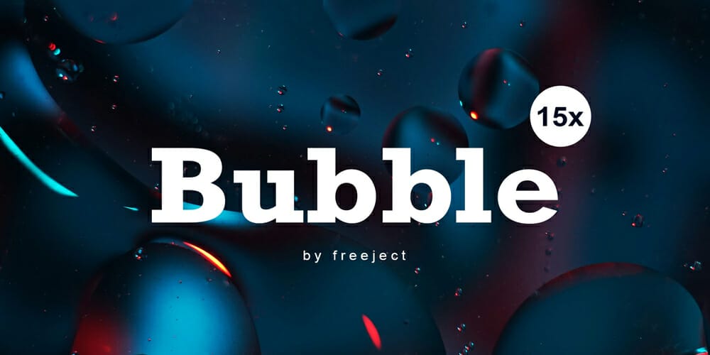 Abstract Oil Bubble Background