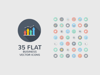 Beautiful Flat style icon set