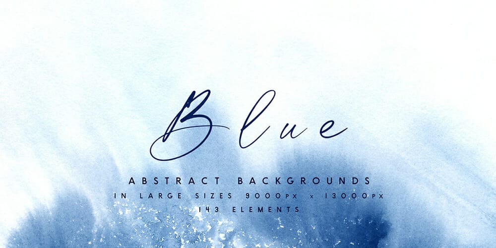 Blue Abstract Watercolor Backgrounds