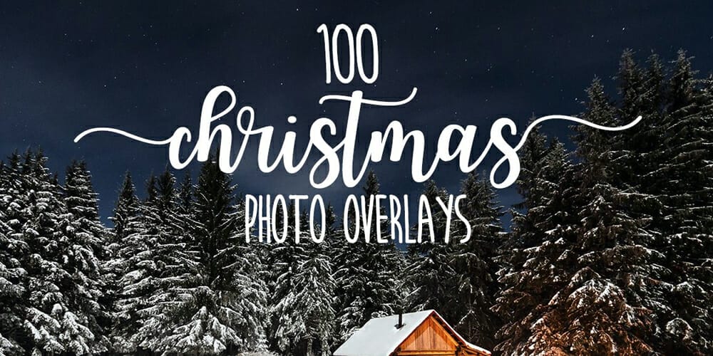 Christmas photo overlays