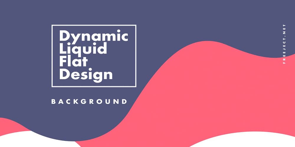 Dynamic Liquid Flat Design Background