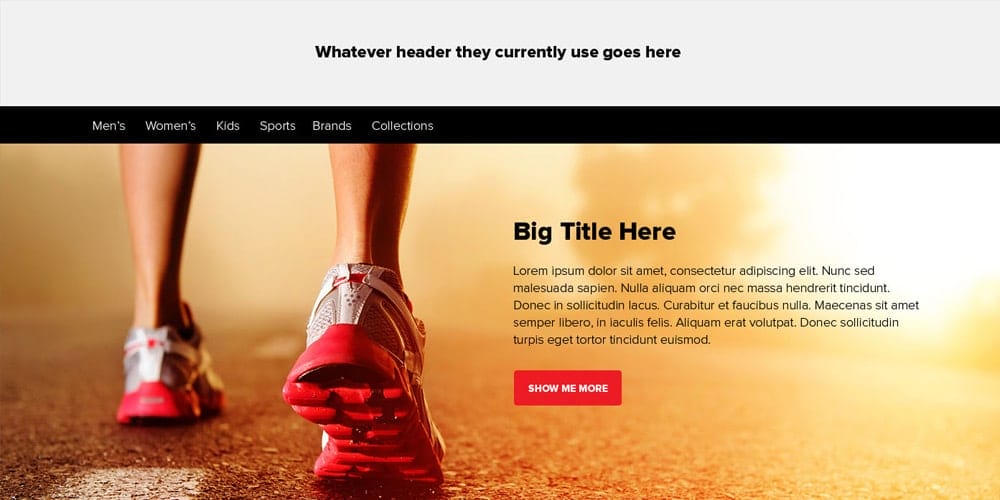 Ecommerce Home Page PSD