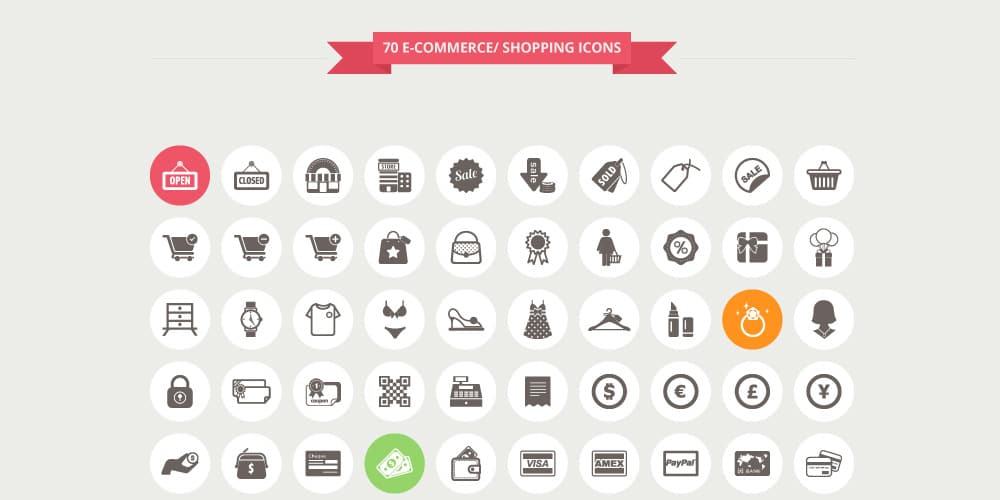 Ecommerce and Shopping Icons