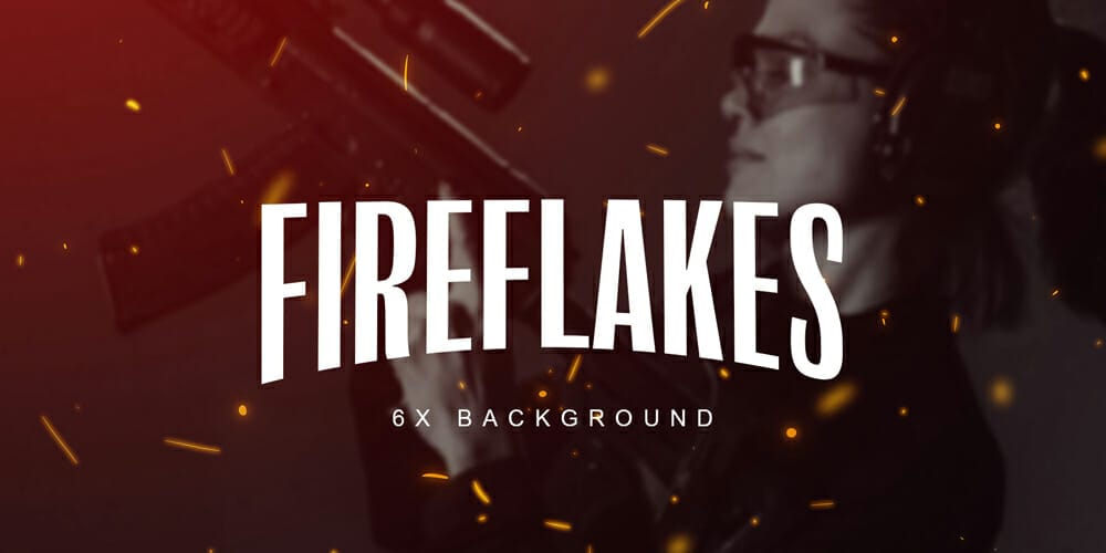 Fire flakes Overlay Background